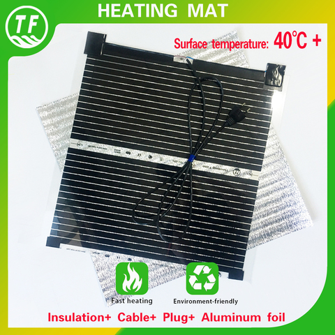 AC220V Electric Heating Mat Surface Temperature 40+ Celsius Warming Hands Feet Fish Tank Pet House EU Plug Heating Film ► Photo 1/6