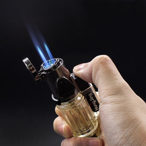 Windproof Torch Jet Lighter Turbo Gas Three Nozzles BBQ Ignition Inflatable Butane Spray Gun Cigar Cigarettes Pipe Gas Lighter ► Photo 1/6