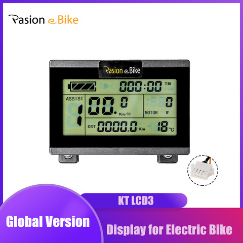 PASION Ebike Display LCD 24V 36V 48V Electric Bike Display For KT Controller  Electric Bicycle Display LCD3 ► Photo 1/5