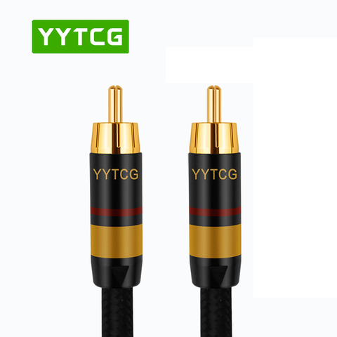 HiFi Digital Audio Coaxial Cable OD7.0 Premium Stereo Audio Rca to Rca Male Coaxial Cable Speaker Hifi Subwoofer Cable AV TV ► Photo 1/6