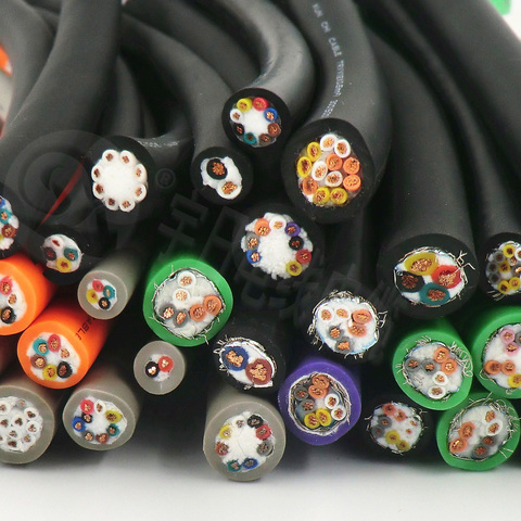 Electrical Wire Sample of 15cm such as Drag chain Cable, YZW, Speaker cable, Elevator cable, Sheath cable and other various wire ► Photo 1/1