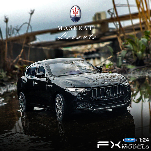 welly 1:24 Levante Maserati  car alloy car model simulation car decoration collection gift toy Die casting model boy toy ► Photo 1/6
