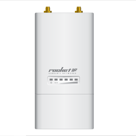 Ubiquiti RocketM2 CPE 2.4GHz Hi Power 2x2 MIMO TDMA airMAX Rocket M2 BaseStation Wireless Network Bridge 50+km 150+Mbps ► Photo 1/3