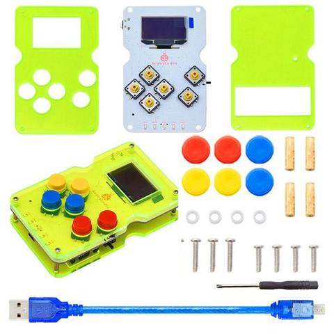 Keyestudio GAMEPI ATMEGA32U4 DIY Kit HandheldCon W/OLED Game Machine Console  Starter Kit for Arduino compatible with ARDUBOY ► Photo 1/6