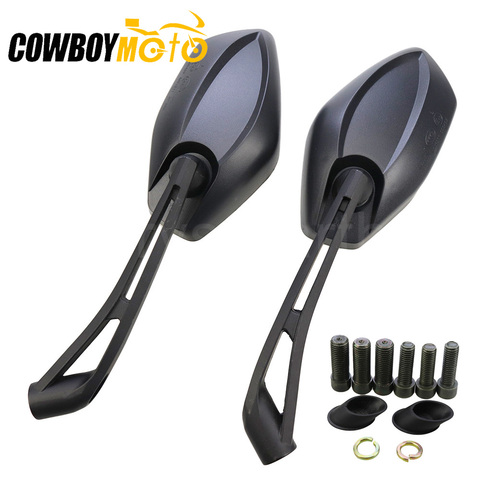 Motorcycle Rear View Mirrors Motorbike Scooter Dirt Bikes Side Mirror For Yamaha Honda SUZUKI Kawasaki ZX6R ZX10R Z750 Z1000 ► Photo 1/6