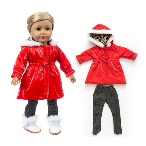 43cm Baby new born Doll winter  clothing for baby doll clothes 18 Inch girl Doll jacket Coat, Shoes are not included. ► Photo 1/6