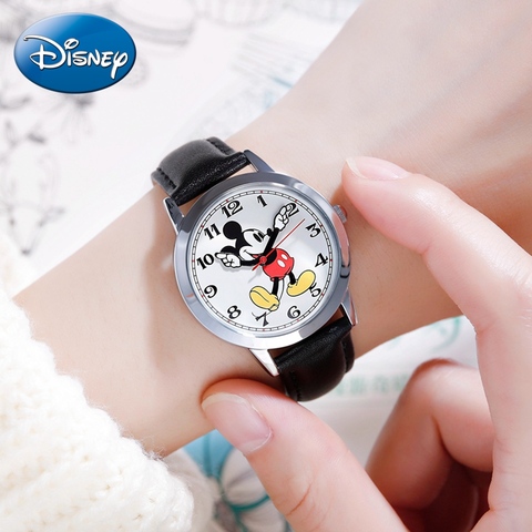 New Young Ladies Quartz Watch Mickey Mouse Cutie Girl Love Fashion Teen Student Clock Children Boys Watches Best Gift Kids Time ► Photo 1/6