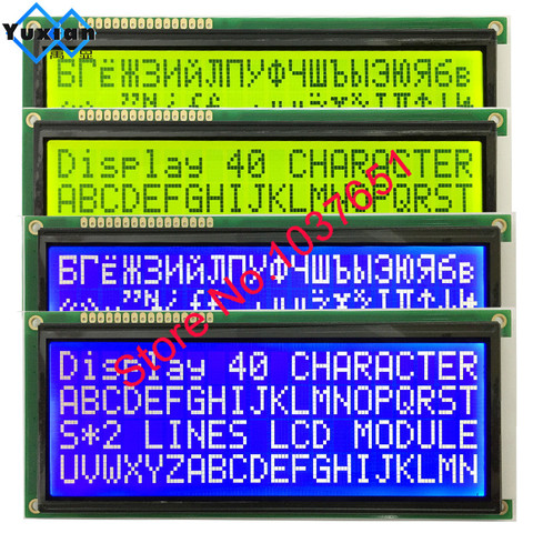 204 2004 Russian cyrillic Font  big character size lcd display module green blue 146*62.5mm 1pcs LC2042 WH2004L ► Photo 1/6