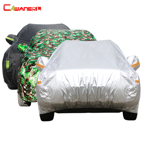 Cawanerl Car Cover SUV Auto Sedan Hatchback UV Anti Sun Rain Snow Resistant Protection Waterproof Cover All Weather Suitable ! ► Photo 1/6