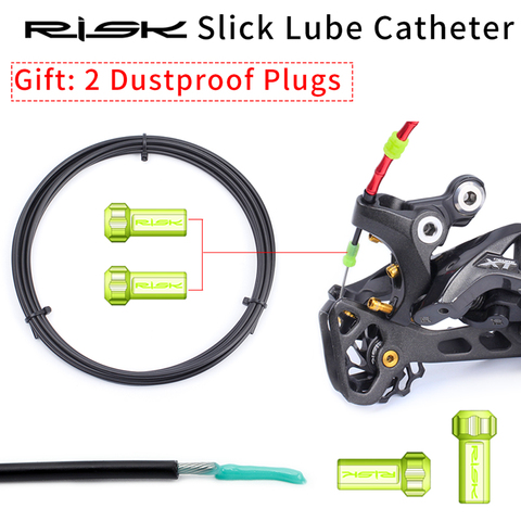 RISK Bicycle Brake Slick Lube Liner Road Mountain Bike Shifting  Cable Catheter  Oil Tube Pipe Housing MTB Inner Line Protector ► Photo 1/6