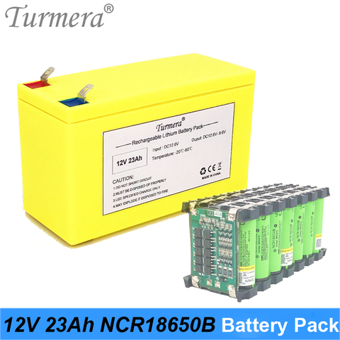 12V 23Ah Lithium Rechargeable Battery Pack Use NCR18650B 3400mAh cell for Uninterrupted Power Supply 10.8V 12.6V Turmera Battery ► Photo 1/6