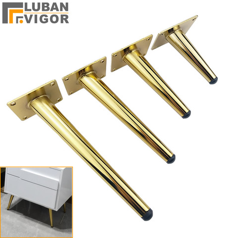 Bright gold Luxurious atmosphere, TV cabinet feet Sofa table and chair legs support Foot coffee table legs,furniture hardware ► Photo 1/4