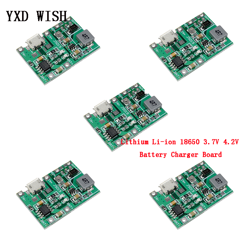 5PCS  NX|18650 3.7v 3.6V 4.2V lithium battery charging board 1A 