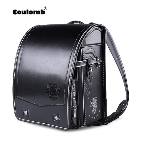 2022 New Coulomb Randoseru High Quality Waterproof Backpack Children Persent Bookbags Boys School Bags mochila infantil рюкзак ► Photo 1/6