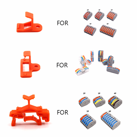 Wire Connector Support Mount 10/30/50/100 Quick Cable Connectors Conductor Terminal Block Conector Fixing Base Accessories ► Photo 1/6