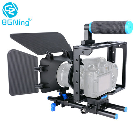 BGNing Universal Camera Cage for Canon/Sony/Nikon/Panasonic DSLR Support Mount Rig Rail Rod Follow Focus System Photography Part ► Photo 1/6