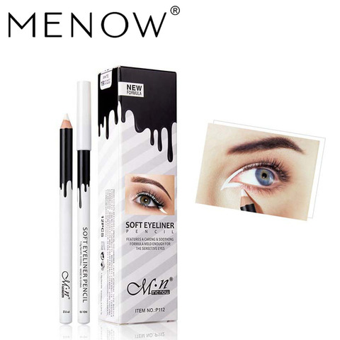 Menow/ Mellow  P112 Silkworm Brightening White High Gloss Waterproof Eyeliner  Makeup Cosmetic Pen Hot Selling ► Photo 1/6