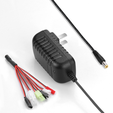 Nimh/Nicd Charger RC Charger with 5 Connectors Smart Charger for Nimh/Nicd 2-10s Battery of Airsoft RC Car Boat Drone Model ► Photo 1/6