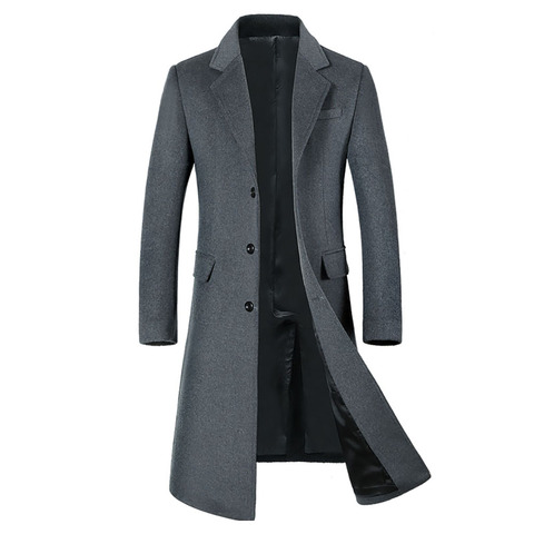 Winter men's wear, high-quality cashmere coat, long coat, high-quality wool coat, cashmere jacket for men, wool coat for men, ► Photo 1/6