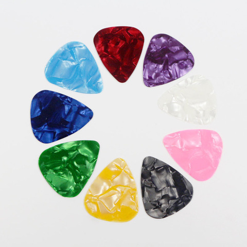 10PCS Guitar Picks Plectrum Mediator Celluloid Electric Smooth Guitar Picks Bass Acoustic Electric Guitar Accessories ► Photo 1/6