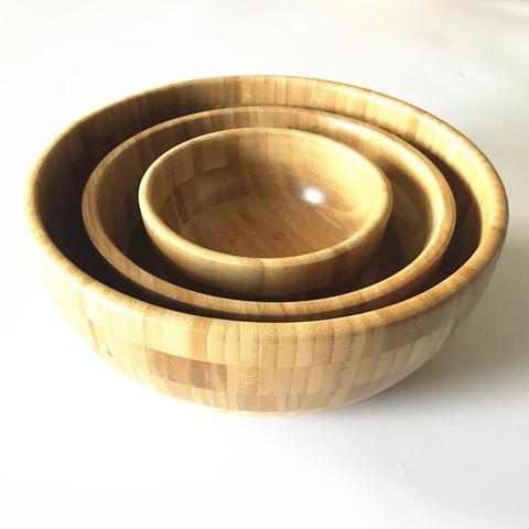 Bamboo Salad Bowl Set Wood salad bowl set ► Photo 1/4