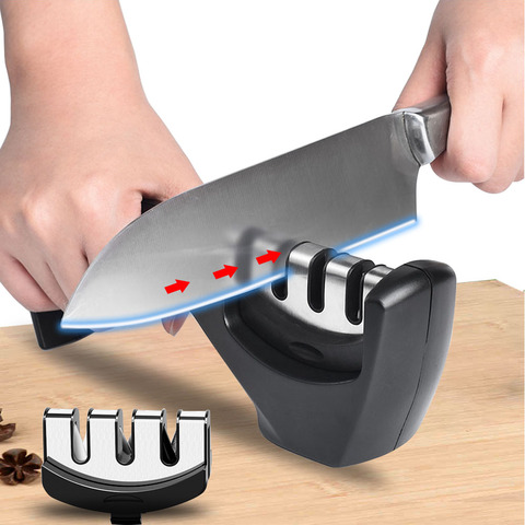 Kitchen Knife Sharpening Stones - Knife Sharpener 3 Stages Professional  Kitchen - Aliexpress