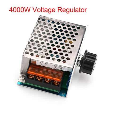 Professional 4000W 220V High Power Voltage Regulators SCR Speed Controller Electronic Voltage Regulator Governor Thermostat HR ► Photo 1/6