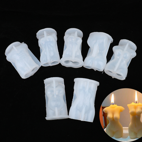 1Pc 3D Body Candle Mold Silicone Soap Wax Mould Male and Female Design Art Fragrance ► Photo 1/6
