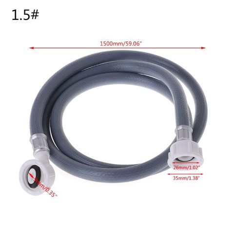 MEXI 1.5m Washing Machine Dishwasher Inlet Pipe Water Feed Fill Hose With 90 Degree Bend Household Washing Machine Replacement ► Photo 1/6