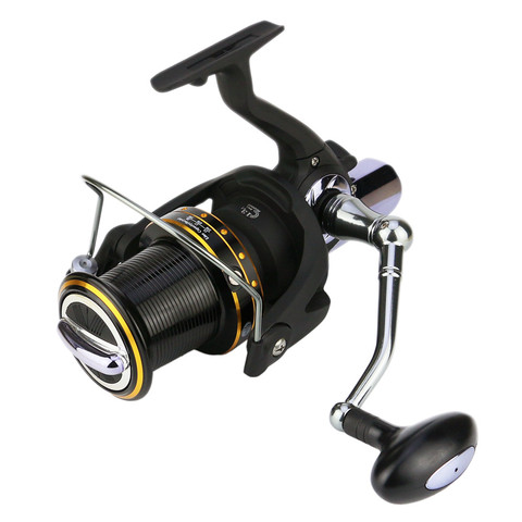 Large Sea Spinning Fishing Reel Structure Long Handle 14BB 8000 9000 10000 11000 Series Carp Guide Spinning Wheel Aluminum Spool ► Photo 1/6