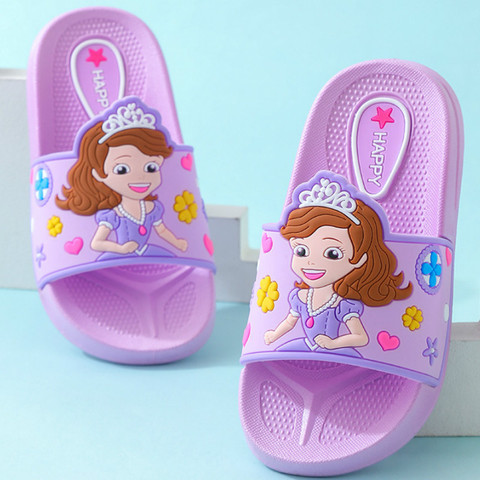 Kids Slippers for Boys Girls New Summer Kids Beach Shoes Baby Toddler Soft Indoor Slippers Children Cartoon Sandals ► Photo 1/6