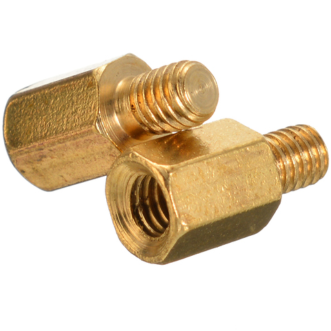 20Pcs PC Male to Female Screw 6+4mm Brass Standoff Hexagonal Spacer M3 PCB Motherboard Mounting Nut ► Photo 1/6