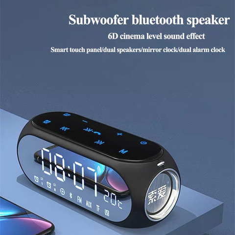 Portable Speakers Bluetooth Column Wireless Outdoor subwoofer Smart touch Double diaphragm support TF AUX USB FM radio soundbar ► Photo 1/6