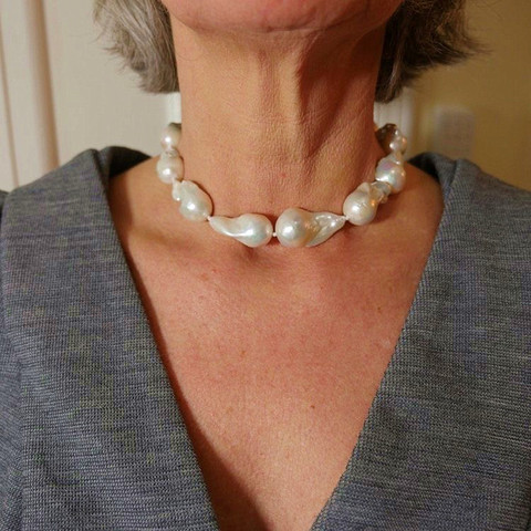 4a wholesale natural freshwater pearl necklace