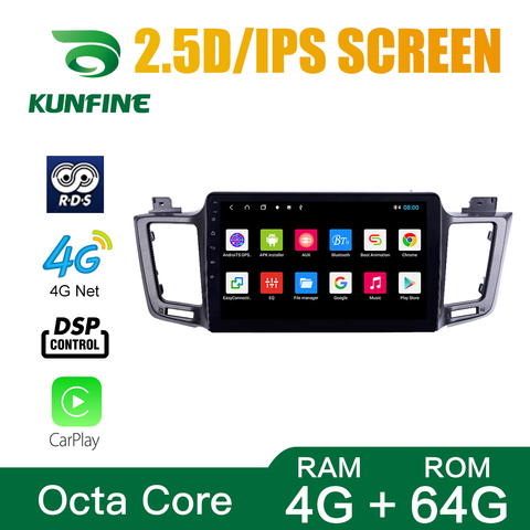 Car Radio For Toyota RAV4 12-18 Octa Core 1024*600 Android 10.0 Car DVD GPS Navigation Player Deckless Car Stereo Headunit wifi ► Photo 1/6