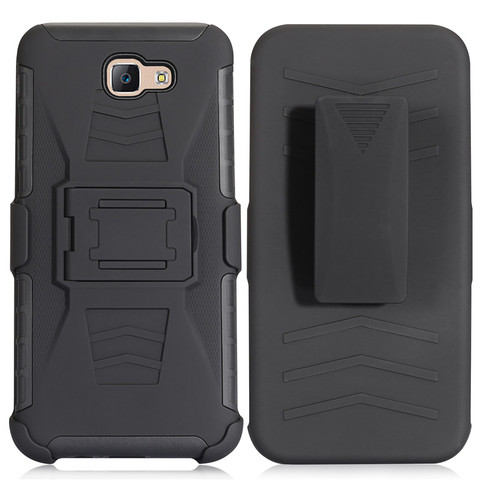 Front&Back 360 Full Body Protection Case PC+PU Silicon Rubber Robot Phone Cover For Samsung a500 a510 a520 j310 j5 j7 Pro j2 j5 j7 Prime a3 a8 Plus g530 s6edge Plus Rotatable Back Clip Belt Clip Shockproof Hybrid Armor ► Photo 1/6