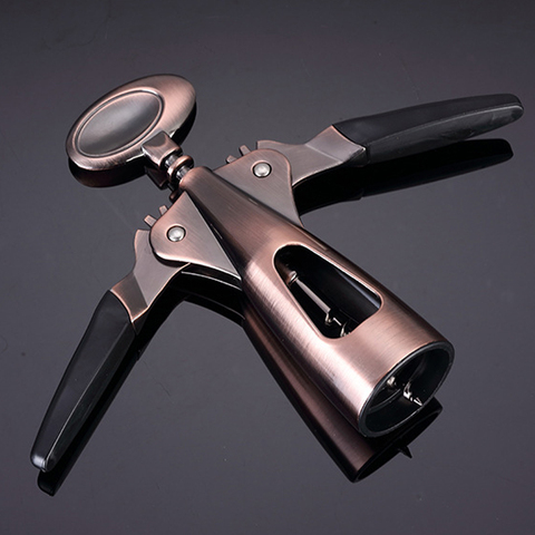 Zinc Alloy Wine Corkscrew Luxurious Wine Opener Air Pressure Simple Bronzer Wine Bottle Opener ► Photo 1/6