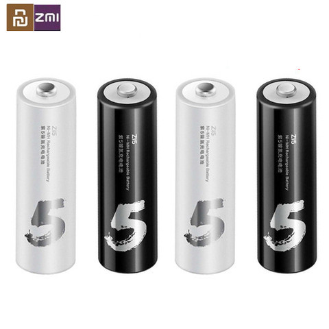 New version 4Pcs/Lot ZMI ZI7 ZI5 AAA AA 700mAh 1800 mAh Rechargeable Ni-MH Battery Power Bank Battery Pack ► Photo 1/6