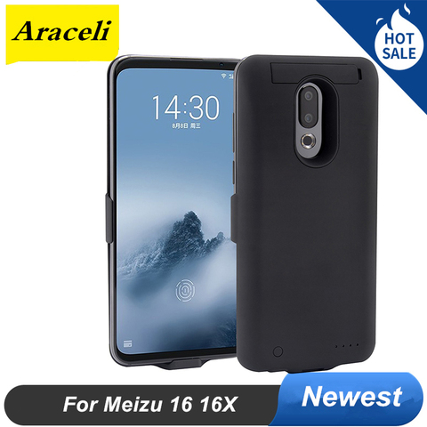 6500 Mah For Meizu 16 16X Battery Case Ultra-Thin Soft Silicone Cover Charging Bank Power Case For Meizu 16 16X Battery Case ► Photo 1/6