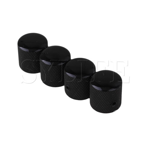 4PCS HEAVY BLACK ELECTRIC GUITAR BRONZE VOLUME TONE KNOB ► Photo 1/3