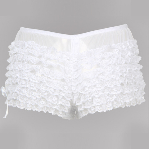 Plus Size 6xlWomens Ladies Ruffled Lace Bloomers Knickers Panties Lingerie Burlesque bo peep panty Frilly Knickers ► Photo 1/6