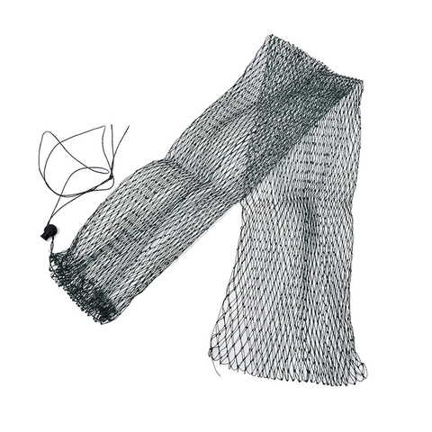 1pc nylon foldable fishing net fish pot trap fishing net creel simple fish guard flat bottom beam mouth length 1 meter ► Photo 1/6