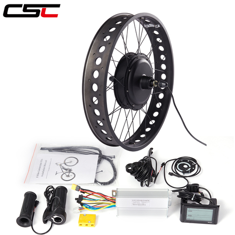 ebike snow Front Rear hub motor wheel 20 24 26inch 4.0 Tyre 48V 1500W Fat Electric bicycle Conversion Kit ► Photo 1/6