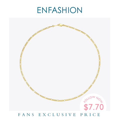ENFASHION Link Chain Choker Necklace For Women Gold Color Stainless Steel Femme Dropshipping Fashion Jewelry Collares P203067 ► Photo 1/6