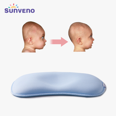 Sunveno Newborn Pillow High Quality Head Shaping Pillow Baby Pillow Newborn Sleep Support Concave Pillow Helps Prevent Flat Head ► Photo 1/6