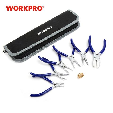 WORKPRO 7PC Mini Pliers Jewelry Plier Set Diagnoal Pliers for Jewelry -  Price history & Review, AliExpress Seller - WORKPRO Official Store