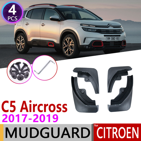 for Citroen C5 Aircross 2017 2022 4PCS Front Rear Car Mudflap Fender Mudguards Mud Flaps Guard Splash Flap Accessories ► Photo 1/6