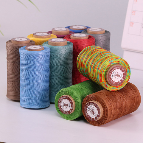 50M 150D HQ Thickness Waxed Thread For Leather Waxed Cord For Diy Handicraft Tool Hand Stitching Thread Flat Waxed Sewing Line ► Photo 1/6