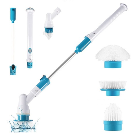 Electric Spin Scrubber Turbo Scrub Cleaning Brush Wireless Cordless Chargeable Bathroom Cleaner with Extension Handle Brush Tub ► Photo 1/6
