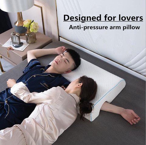 Bed Wedge Pillow for lover and Sleeping, Supportive Foam  Pillow for Head, Memory foam couples pillow ► Photo 1/1